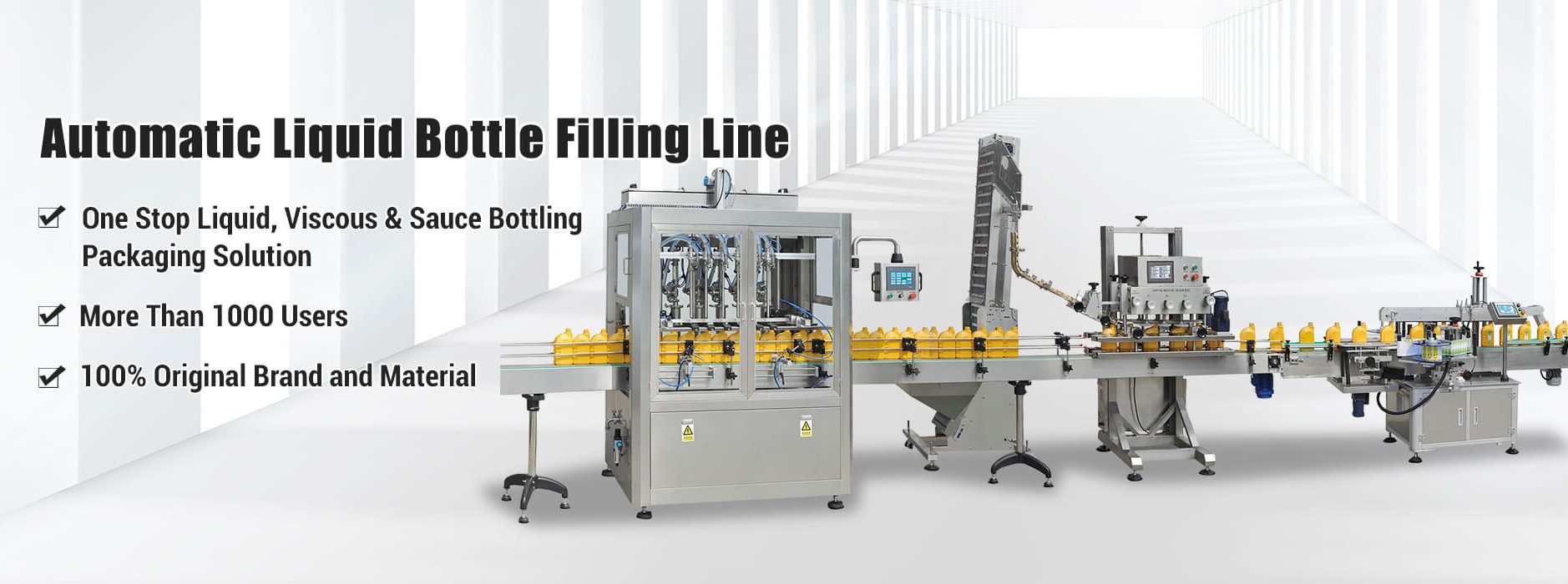 Линија за полнење шишиња